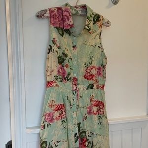 Tulle Vintage Button Up Dress